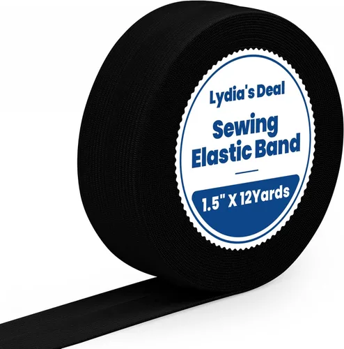 Vista 13 de Lydia's Deal Cordón elástico de 1/8 de pulgada (3mm) x 50 yardas, cuerda elástica, bandas elásticas para tejer, costura, manualidades, bricolaje