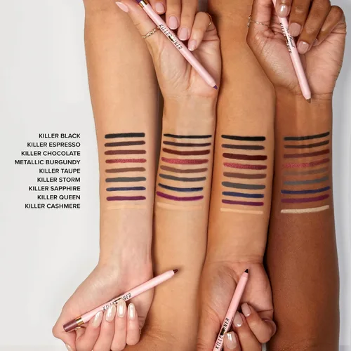 Vista 7 de Too Faced Killer Liner Lápiz delineador de ojos de gel impermeable de 36 horas, 0.04 onzas