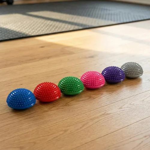 Vista 8 de Fasmov Balance Pods Equilibrio Erizo Estabilidad Entrenador Puntos con Bomba, Juego de 6