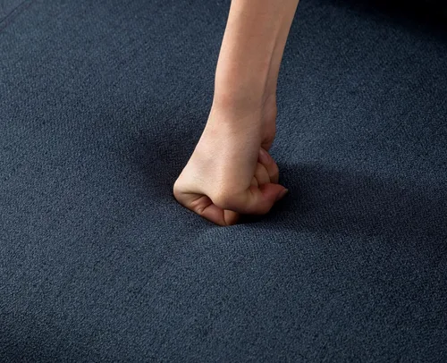 Vista 13 de Kmax Sofá individual de tela, silla moderna para sala de estar, espacio pequeño, apartamento, dormitorio, oficina, color gris