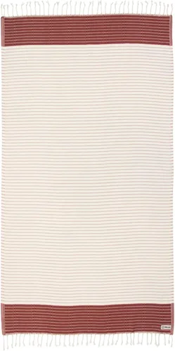 Vista 5 de Toalla de playa turca Sand Cloud - Sin arena - Secado rápido - 100% hilo de algodón turco orgánico certificado - Ideal para la playa, el baño o como