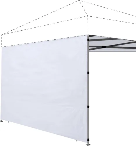 Vista 21 de Joramoy Paredes laterales de carpa para toldo desplegable de 8 x 8, pared solar instantánea con capa impermeable y de protección UV, pared de toldo