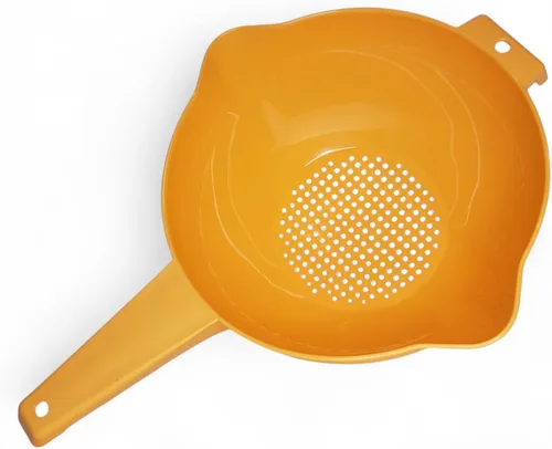 Tupperware Colador de 2 cuartos de galón con mango en naranja