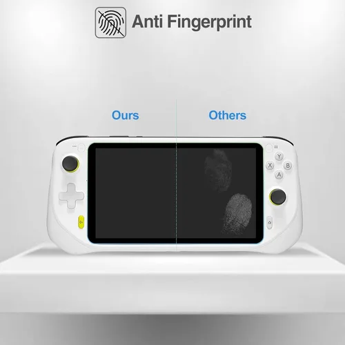 Vista 6 de Paquete de 3 protectores de pantalla mejorados para Logitech G Cloud Gaming, protector de película de vidrio templado transparente HD, protector