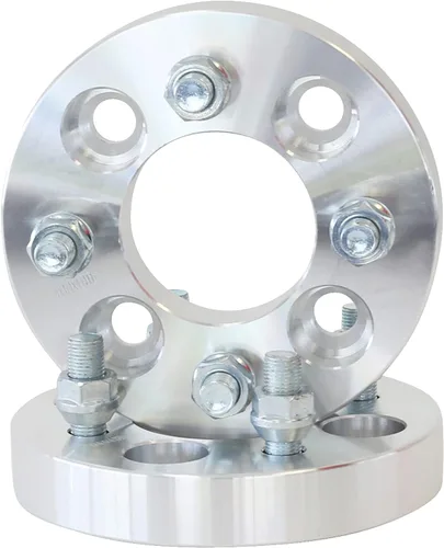 4x4 EZ GO EZGO Club tacos espaciadores de rueda para Carrito de golf 1/2x20 - SmartPartsCo., 1 pulgadas, plateado (2 QTY Silver)