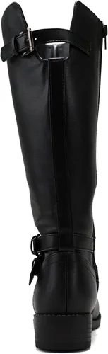 Vista 2 de Soda "BIO-II" Botas de equitación altas para niñosniñasniños de tacón bajo a la moda