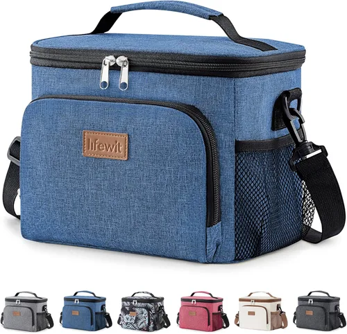 Vista 15 de Lifewit Lonchera reutilizable aislada para hombres, lonchera para mujeres, hielera portátil, congelable, suave, a prueba de fugas, con correa