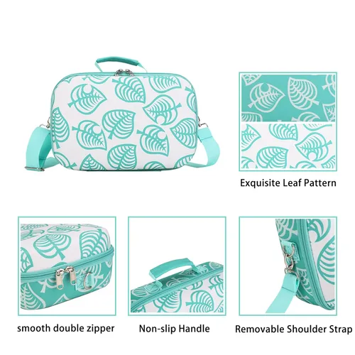 Vista 4 de Pemalin Carrying Travel Case for Nintendo Switch OLED Model, Hard Shell Storage Case for Switch Console and Full Set of Accessories, with Mesh