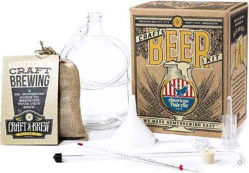 Craft A Brew - American Pale Ale - Kit de elaboración de cerveza - Haz tu propia cerveza artesanal - Equipo completo y suministros - Kit de inicio