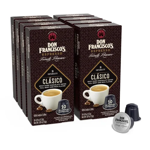 Vista 12 de Don Francisco's and Cafe La Llave - Paquete variado de cápsulas de café expreso – 50 unidades – Cápsulas de café espresso de aluminio reciclable