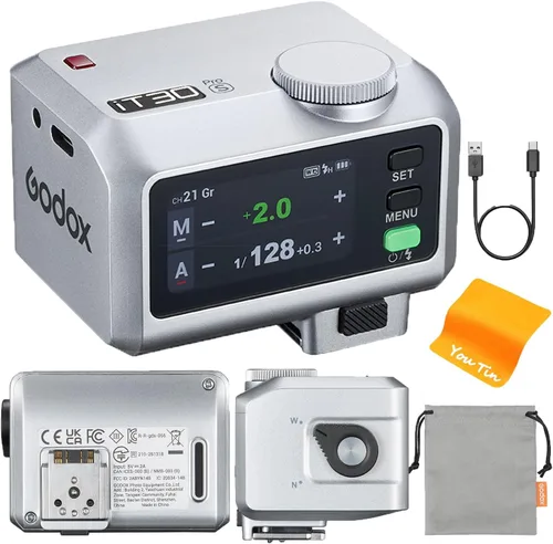 Vista 11 de Godox iFlash iT20 S TTL - Mini cámara flash - Más de 700 flashes, reciclaje de 1.5s, 6 niveles (1/32-1/1 de potencia), batería de litio integrada