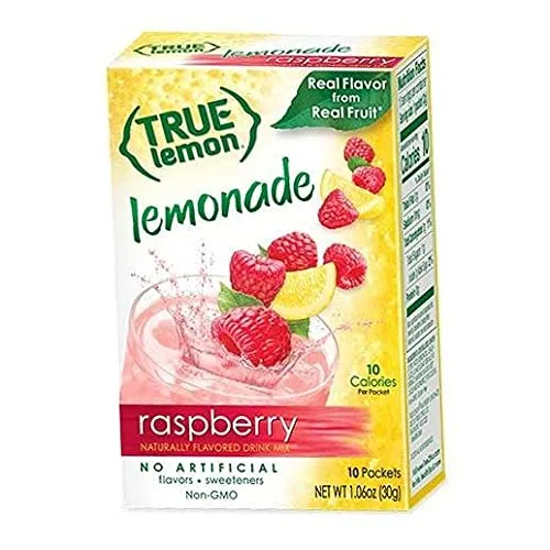 Vista 6 de True Lemon Paquete de bebidas surtidas: (5 cajas de 10 unidades cada una) con 5 palitos de limonada gratis. Limonada original de limón real