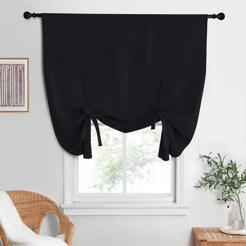 Vista 77 de NICETOWN Cortina Opaca con Aislamiento Térmico – Persiana Enrollable para Ventana de Bebé para Dormitorio/Acción de Gracias