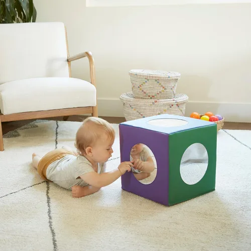 Vista 7 de ECR4Kids SoftZone cubo espejo, juguete sensorial, varios