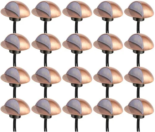 Vista 13 de FVTLED Kit de luces LED para cubierta, paquete de 6 luces LED de bajo voltaje para escalera, 1.97, lámpara de decoración de jardín al aire libre