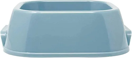 Vista 2 de Van Ness Tazón de comida y agua para mascotas, plato de plástico de capacidad de 16 onzas para perros y gatos, base ancha sin puntas que evita