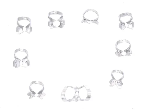 Vista 4 de OdontoMed2011 Abrazadera de goma dental para presa, conjunto de 9 piezas con alas 9 abrazaderas # 1 2 4 7 9 12a 14a 8a 13a con hermoso estuche