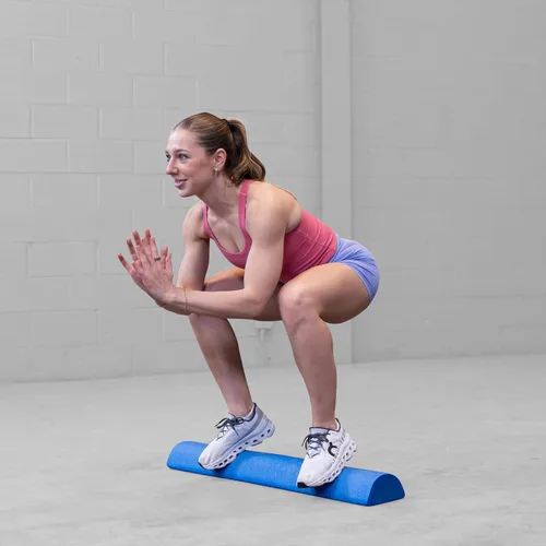 Vista 6 de Body-Solid Tools - Rodillo de espuma medio – Ideal para terapia física, ejercicio y entrenamiento de equilibrio, 1/2 rodillo de espuma de diseño