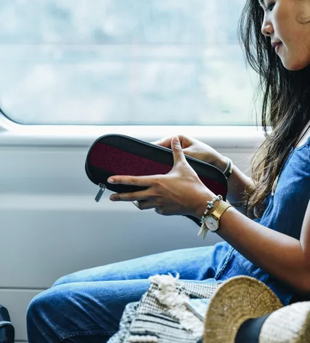 Vista 2 de SIDE BY SIDE Electronics Organizer Travel Case for Cables, Charger, Power Bank – Tech Bag for MacBook Accessories, Adapter – Slim Cord Organizer Bag