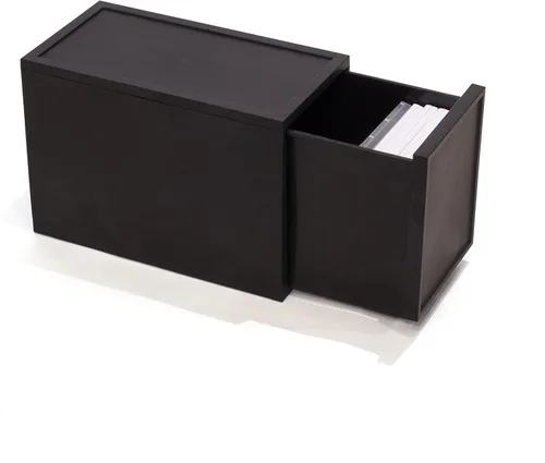 Vista 12 de ASTAGE Cajón de plástico con bloque de cajones apilables, almacenamiento modular, cajón de almacenamiento para el hogar, armario, sala de estar