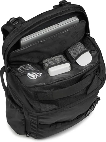 Vista 5 de JanSport Venture Pack - Paquete de viaje con compartimento principal grande con correas de compresión, bolsillos dobles para botella de agua