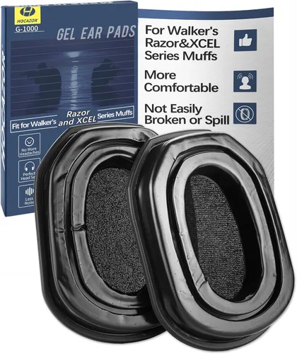 Vista 11 de Paquete de 2 W01 Radios Walkie Talkie Compatibles con las Orejeras Electrónicas delgadas de Walker's Razor, para Exteriores, Caza, Tiro, Sitios