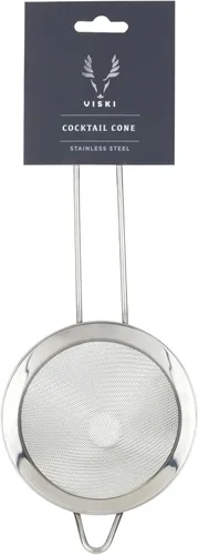 Vista 8 de Viski Bebidas de cóctel de acero inoxidable, colador pequeño con asa, metálico