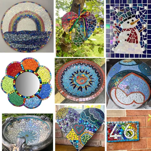 Vista 5 de OOTDATR - Pegamento para mosaico, paquete de 2 adhesivos impermeables de 2.1 onzas líquidas para manualidades – No tóxico, secado transparente, sin