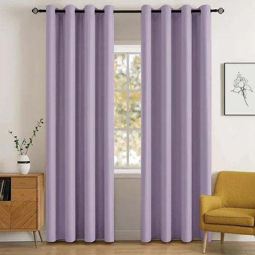 Vista 16 de MIULEE Cortinas para oscurecer la habitación, con aislamiento térmico y bloqueo de luz, juego de 2 paneles de cortina opaca para ventana, parte
