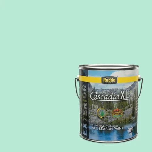 Vista 124 de Rodda Paint CASCADIA XL - Pintura e imprimación satinada para exteriores en uno, cuarto de galón, azul Madonna