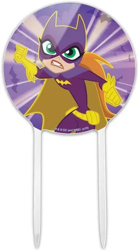 Acrílico DC Super Hero Girls Batgirl Cake Topper Decoración de fiesta para boda, aniversario, cumpleaños, graduación