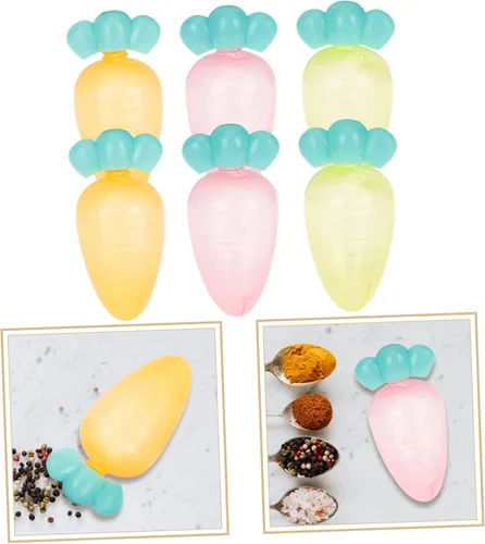 Vista 8 de YARNOW 6 recipientes de aderezo, mini recipientes de plástico para apretar, accesorios de caja Bento para mini caja Bento para Kawaii Bento Box Sub