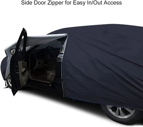 Vista 3 de Funda impermeable para automóvil compatible con Mercedes-Benz GLA 250 Base 4MATIC 2017-2022, protección para todo tipo de clima, con tiras
