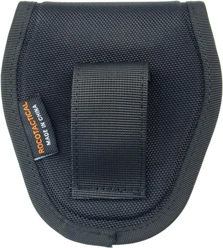 Vista 4 de ROCOTACTICAL Funda de una sola esposa con cierre oculto para cinturón de trabajo, soporte moldeado para esposas
