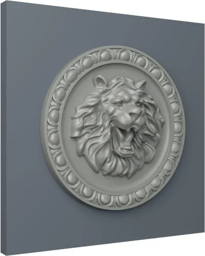 Vista 5 de Ekena Millwork ROS08X08LI Roseta de León, 7 3/4"OD x 2"P, imprimado