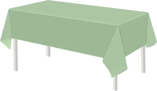 Vista 14 de 4 Pack Yellow Plastic Tablecloths Disposable Picnic Table Cover for Outdoor Birthday Party Baptism Graduation Decorations Yellow Table Cloths for 6