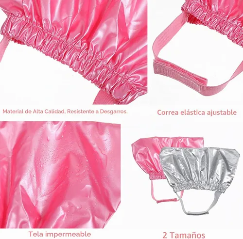 Vista 3 de 2Pcs Waterproof Pet Shower Cap Reusable Dog Bonnet for Bathing S&M