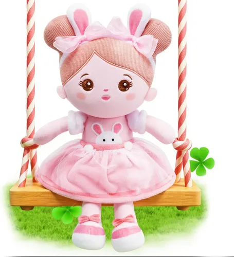 OUOZZZ Juguetes suaves de muñeca de bebé de 12.6 pulgadas para regalos de niña de 1 año, regalos de Pascua, conejito de peluche para niños, juguetes