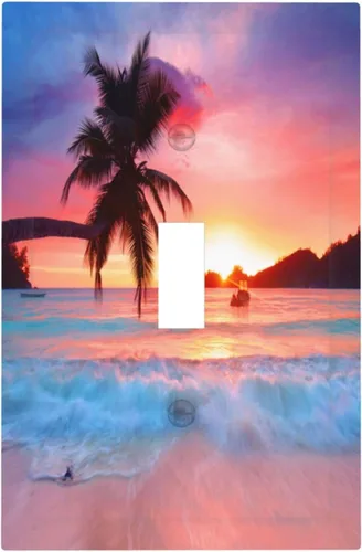 Vista 84 de Placa de pared de la torre Eiffel de París, 1 banda, interruptor de luz de una sola banda, cubierta de plástico con tornillos