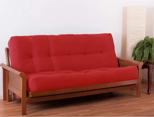 Vista 6 de Blazing Needles Colchón futón de sarga Renewal de 9 pulgadas, matrimonial, índigo