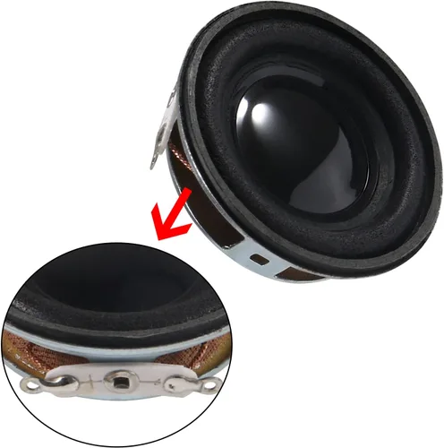 Vista 2 de 4 unidades de altavoz de audio de 4 ohmios, 3 W, 1.5 pulgadas, rango completo, woofer estéreo HiFi - Negro
