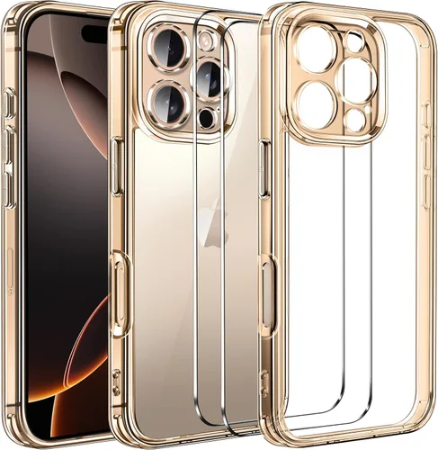 Vista 18 de ivoler Funda Transparente 3 en 1 Diseñada para iPhone Air de 6.5 pulgadas / iPhone 17 Air de 6.5 pulgadas 2025 con Paquete de 2 Protectores