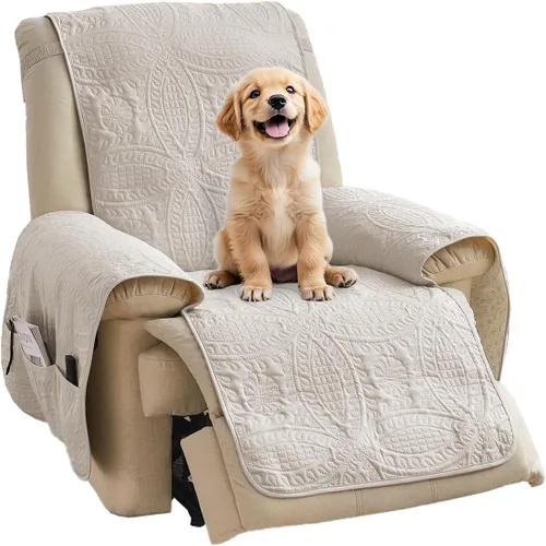 Vista 47 de Fundas acolchadas para silla reclinable, fundas reclinables repelentes al agua, funda reclinable Lazy Boy de ajuste cómodo, funda reclinable apta