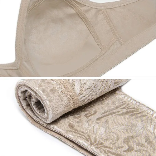 Vista 6 de Deyllo Women's Full Coverage Plus Size Comfort Minimizer Bra Wirefree Non Padded