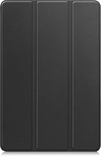 Vista 2 de Funda tipo folio con tapa para tablet Fire Max 11, ajuste delgado, de piel sintética de alta calidad, parte trasera dura, con función de apagado