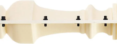 Vista 6 de Moldes de barandilla de cemento romano, 2 moldes delanteros y traseros de 27.6 in, molde de balaustradas de columna de bricolaje, balaustradas