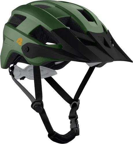 Vista 9 de Retrospec Retrospec Rowan - Casco de bicicleta de montaña para adultos, estilo MTB con visera extraíble e interior de espuma EPS para hombres