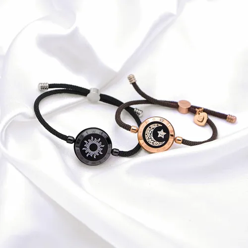 Vista 7 de totwoo Long Distance Touch Bracelets for Couples Vibration Light up for Love Couples Bracelets Long Distance Relationship Gifts for Girlfriend