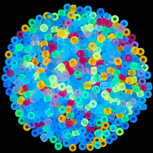 Vista 19 de 1000 Cuentas de Poni para Pulsera de 9mm Cuentas de Barril de Plástico Marrón para Collar, Cuentas de Cabello para Trenzas, Llavero, Fabricación
