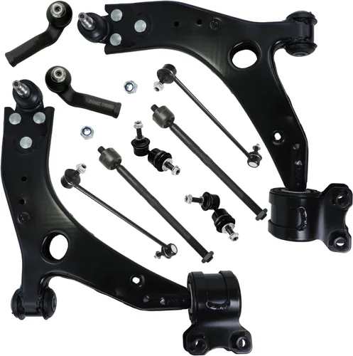 Vista 45 de Detroit Axle - Kit de brazos de control de extremo delantero de 10 piezas para Jeep Cherokee 1991-1999, Comanche 1991-1992, 4 brazos de control